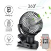 Leeyalan 10000mAh Clip on Fan Rechargeable,2024 Updated,Hangable Fan with Lights