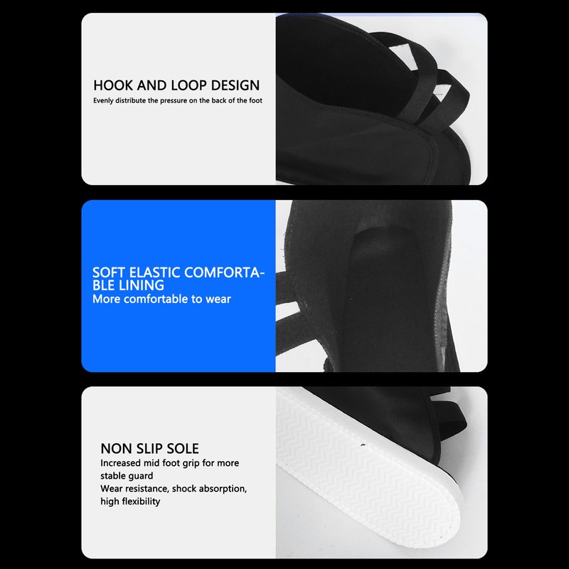 Cast Shoe Open Toe Adjustable Stable Faux Leather Walking Cast
