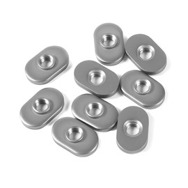 20 Pcs 1/4"-20 Threaded Centered Slide in Economy T Nuts Centered Hole Sliding T-Nuts, T Slot Accessories for 10 Series T-Track Aluminum Extrusion Profiles Rail