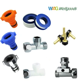 Wellgoods T-valve bidet T Shinju T-valve one-touch coupling water connection faucet, disc packing - 10 pieces / 웰굿즈 티밸브 비데T 신주T밸브 원터치커플링 수도연결 꼭지, 디스크패킹-10개