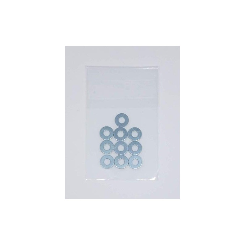 M4 Flat Washers (Flat Washers) Uniqlo Plating, 10 Pieces