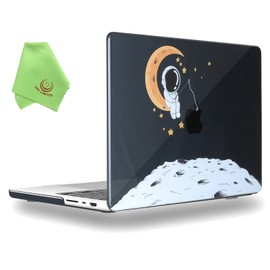 UESWILL Case Compatible with 2021-2024 MacBook Pro 16 inch M4 M3 M2 M1 Pro Max chip, Creative Design Pattern Hard Shell Cover + Microfiber Cloth, Astronaut B