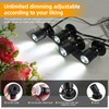YaeCCC Dimmable LED Mini Spotlight Jewelry Showcase Display Lights Black