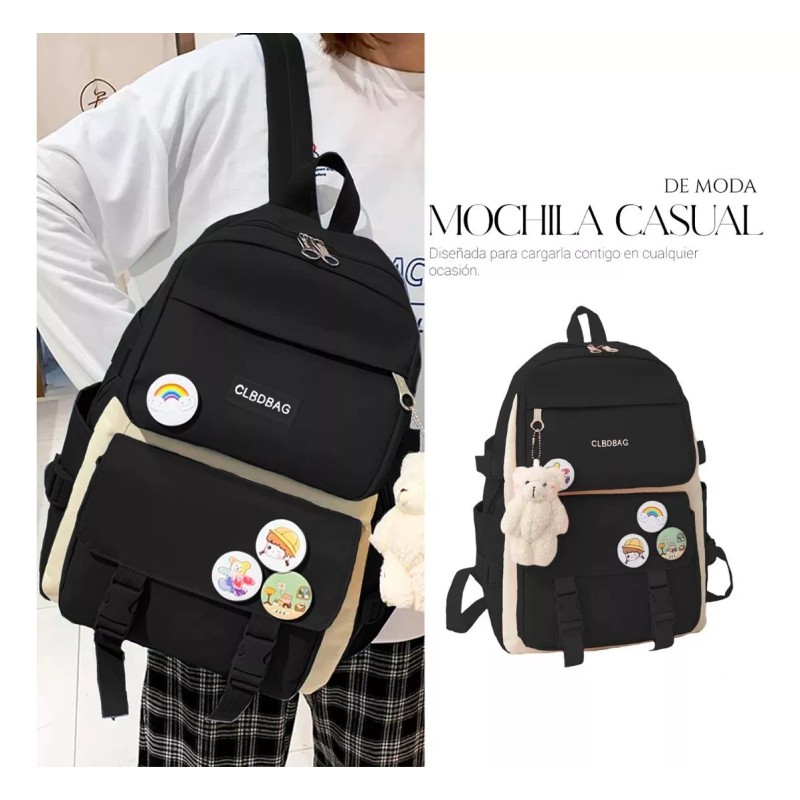 Shendy Vendy Mochilas Set 4 Pzs Escolar Bolsas Lapicera Color