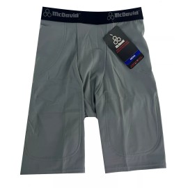 McDavid 2 Pack McDavid Girdle 750T Pro 5-Pocket Football Compression Shorts No Pads Grey - X-Large