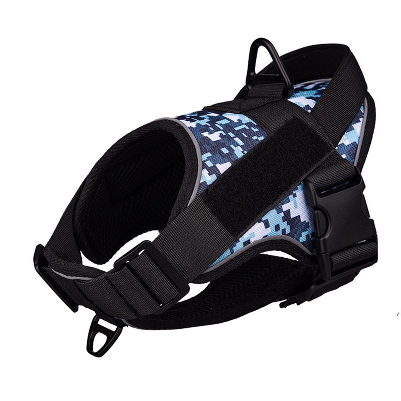 Pet Harness Waterproof Reflective Breathable Explosion Proof Punch Camouflage Dog