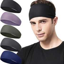 Sports Headband Sweat-Wicking Athletic Headband PP-10204 Black (10204-1) 20ea