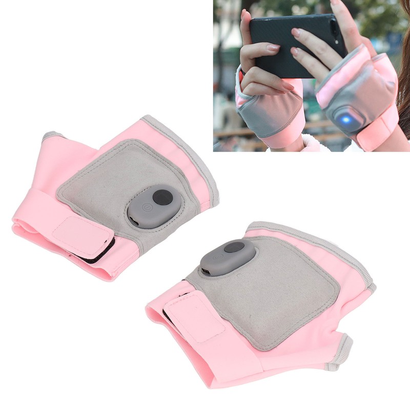 2 Pcs Heated Glove Multifunctional Self Heating Half Finger USB