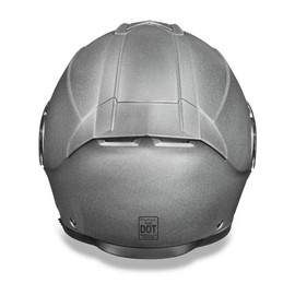 Daytona Glide Helmet - Silver Metallic - Lightweight Dirt Bike Helmet with Anti-Scratch Shield - DOT Approved and Anti Fog with Dual Density EPS Liner - Bluetooth Compatible - 3XL- 4.2 Pounds