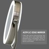 Ovente 7.5" Lighted Wall Mount Makeup Mirror, 1X & 10X