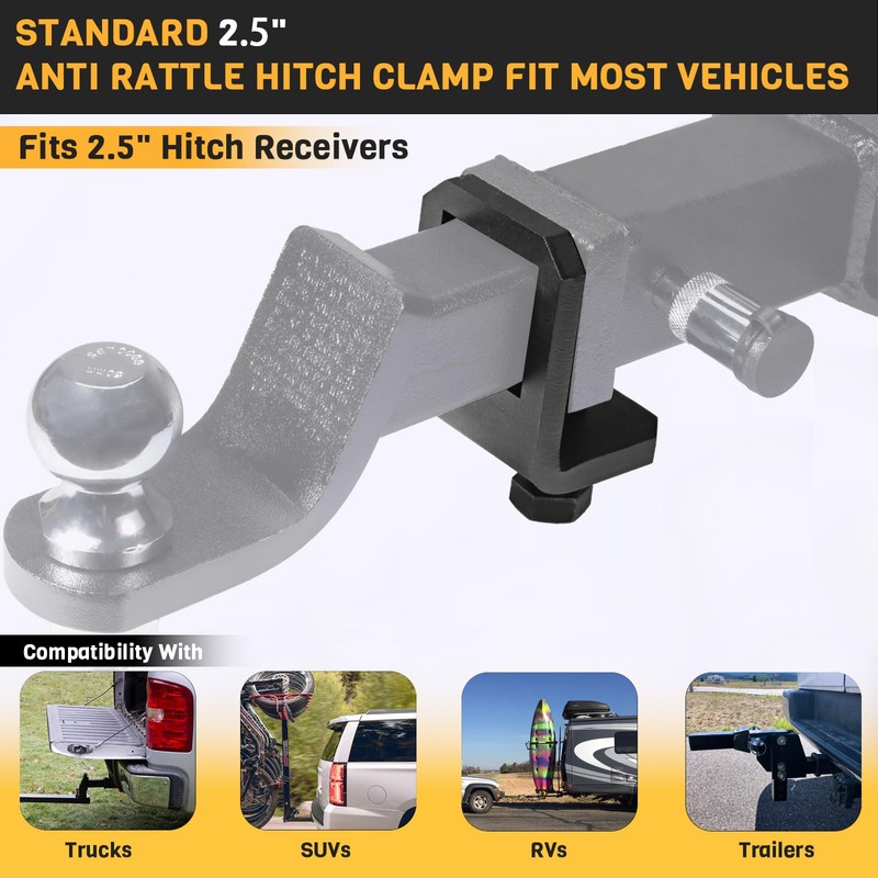 Antivanl Anti Rattle Hitch Tightener 2.5 Inch, Trailer Hitch Anti