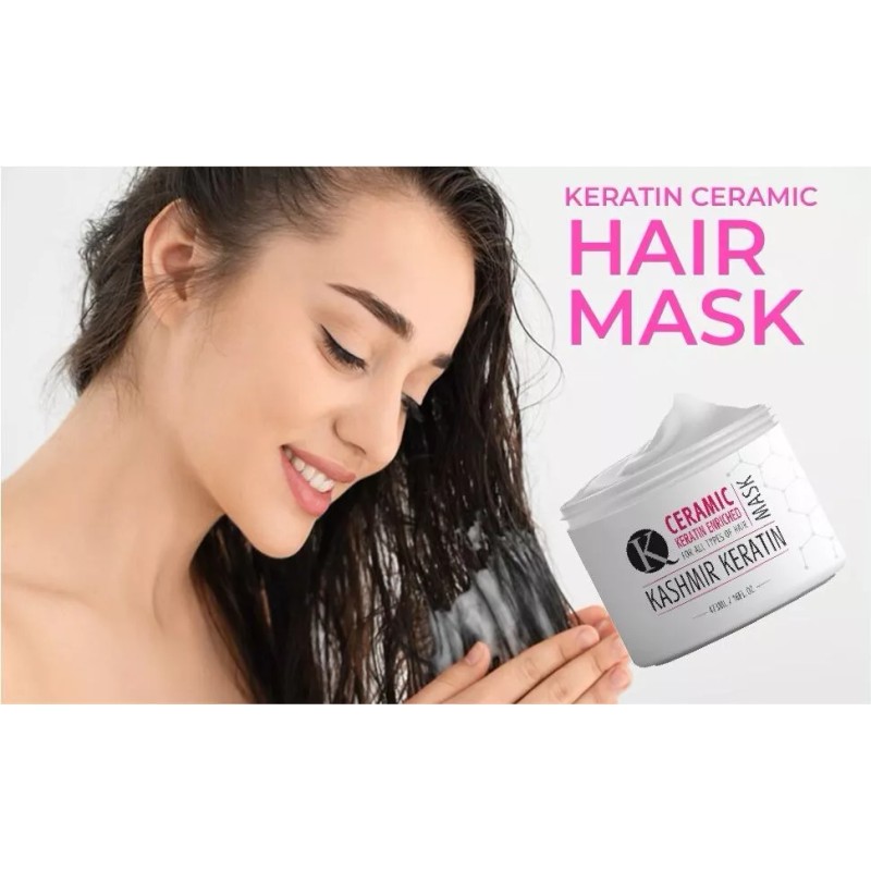 Kashmir Keratin hair mask Ceramic Mask For All Types of