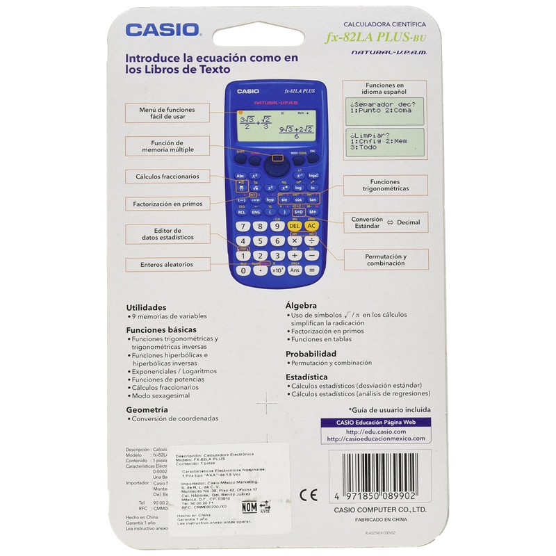 Casio FX-82LAPLUS-BUSCMH Calculadora