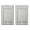 PartsBlast (2) Central Vacuum Square Door Inlet Wall Plate White