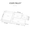 EXPUTRAN Clear Acrylic Desk Organizer for Office or Home Desk