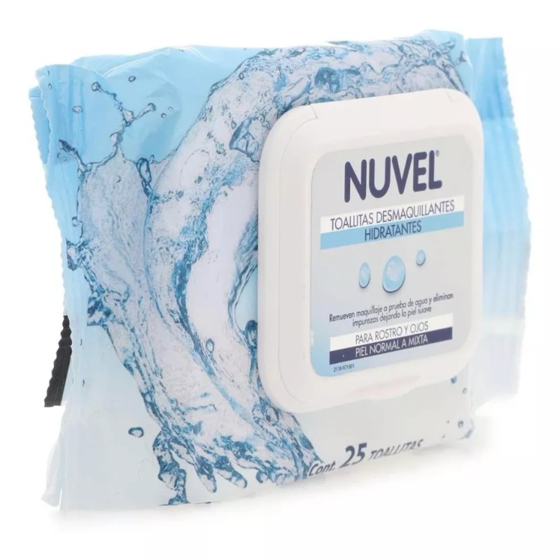 Nuvel Toallitas Desmaquillantes Facial Nuvel 25 Pz 3 Pack