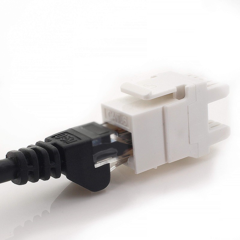 1aTTack.de Cat.6 Keystone insulation displacement connector to RJ45 socket AWG