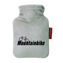 Huuraa Taschenwärmer Mountain Bike Fahrrad Geschenk 0,2 Liter Grey Mini Veloursbezug Mountain Bike Geschenkidee