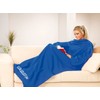 PEARL Fleece Blanket with Sleeves (Blue)