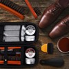 17Pcs Leather Shoe Polish Set Travel Boots Shine Care Kit