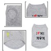 2 Pack Dog Shirt Clothes I Love My Mom/I Love