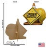 Advanced Graphics Under Construction Sign Life Size Cardboard Cutout Standup