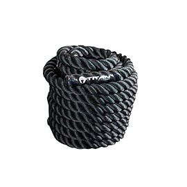 Titan Fitness Black Poly Dacron Battle Ropes (50 ft. x 1.5 in.)