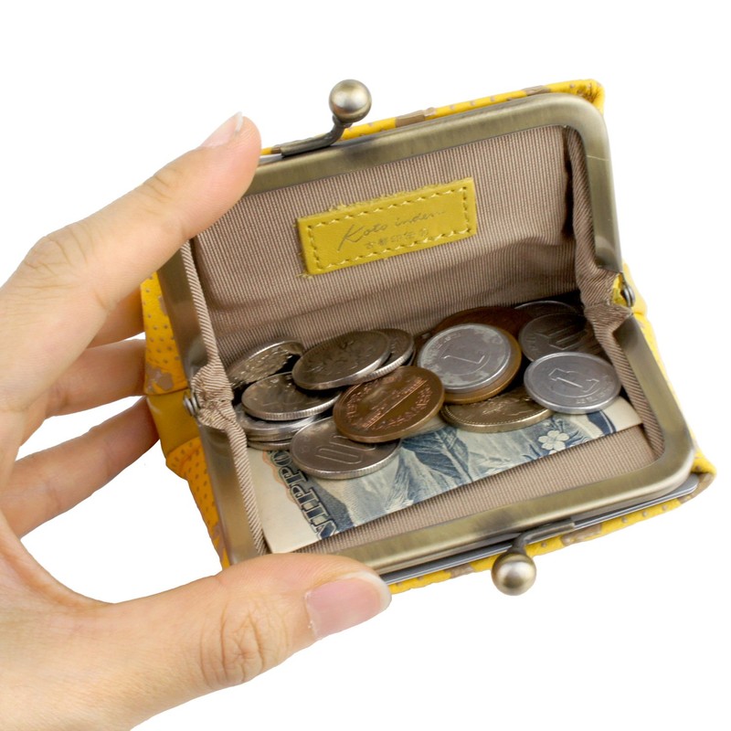 [Ancient Metropolitan Inden] Coin Purse, Compact Wallet, Women's, Deer Leather,