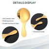 5 PCS Short Handle Spoons Gold Mini Scoops Stainless Spoons