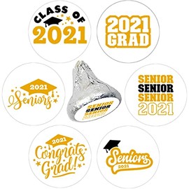 Class of 2021 Graduation Party Chocolate Stickers Labels-Graduation Party Decorations-270 Stickers（by-02）
