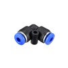 sourcing map Plastic Elbow Push to Connect Tube Fitting 4mm