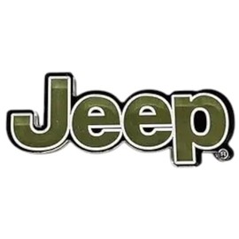 Jeep Logo Text Magnet (3.85"x1.25")