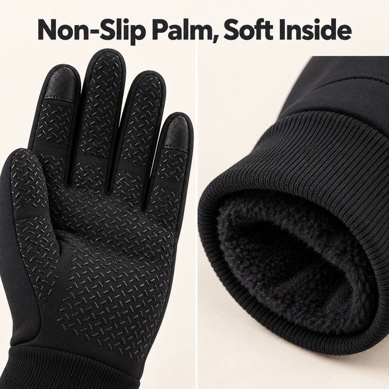 Touchscreen Winter Gloves for Men and Women – Thermal Windproof