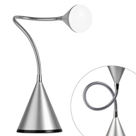 OttLite LED Cone Desk Lamp, Silver