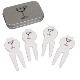 Azeeda 'Cocktailglas mit Limette' Golf Divot Werkzeug Geschenkset (GO00064382)