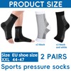 2 Stück Compression Socks,Kompressions-Socken,Kompressionssocken für die Nacht,Kompression Socken für Orthopädische