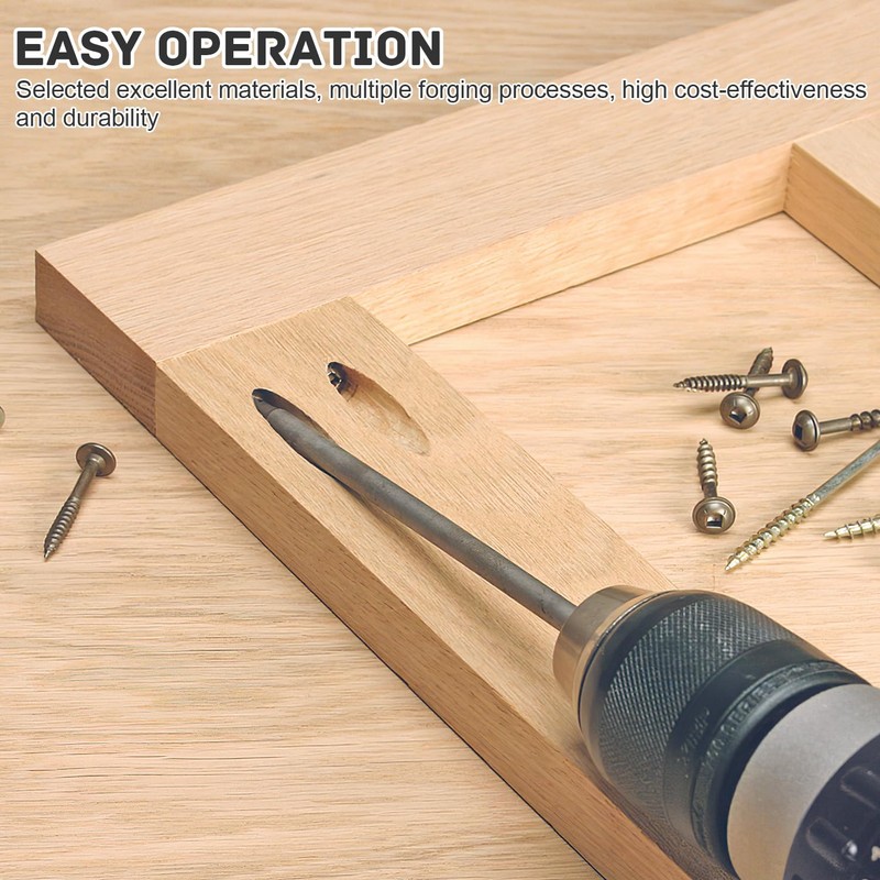 28-Piece Carpenter's Mitre Drill Bit Set, Precise Positioning, Easy to