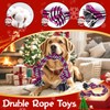 Zeaxuie 12 Pack Long-Lasting Heavy Various Dog Chew Toys Pack