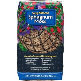 Mosser Lee Sphagnum Peat Long Fibered Moss ORCHID Mosser Lee   Indoor/Outdoor 432 cu in