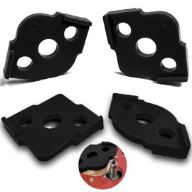 Set of 4 Milling Templates for Router, Radius Jig Router Templates, for Hand Edge Trimmer, Engraving Machine, Woodworking Tool (R5 R10 R15 R20 R25 R30 R35 R40)