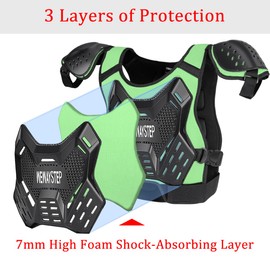 Kids Dirt Bike Gear - Youth Chest Protector Motocross Kids Motorcycle Gear Protective Riding Gear Body Armor Vest with Elbow Knee Guards Suit