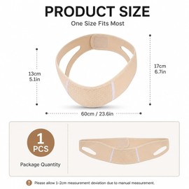 Chin Strap for Sleeping Reducer for Women and Men Skin-Colored Jaw Strap