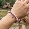 Giraffe Bracelet for Women Pink Natural Stone Bracelet Inspirational