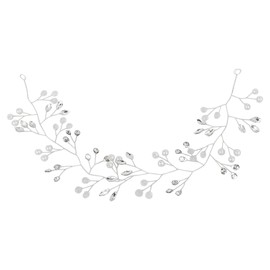 GAFATORY Bridal Headband Wedding Hair Pieces for Brides Pearl Headband Crown for Bride Wedding Tiaras for Bride Bridal Hair Pieces Pearl HeadPiece for Communion Party Photography