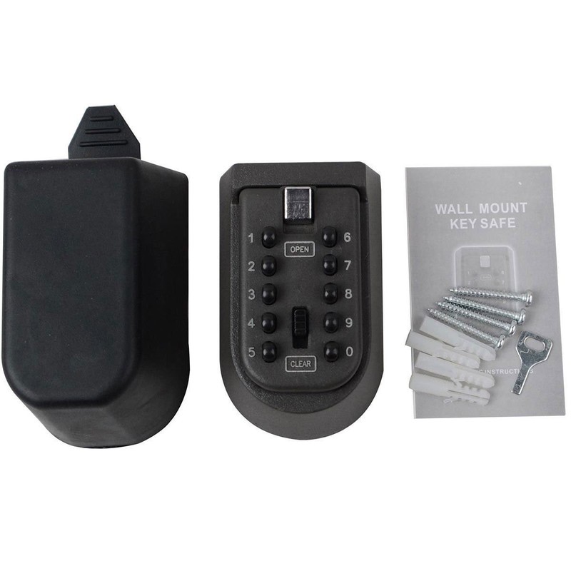 Combination Key Lock Box - Best Outdoor Wall Mounted Safe