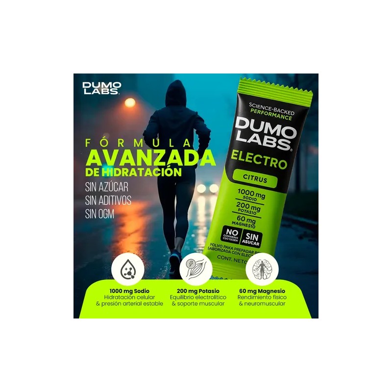 Dumo Electro Electrolitos Orales Polvo Sodio Magnesio 30 Pz