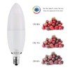 BOGAO 4 Pack Candelabra Bulb, 12W Warm White 3000K LED