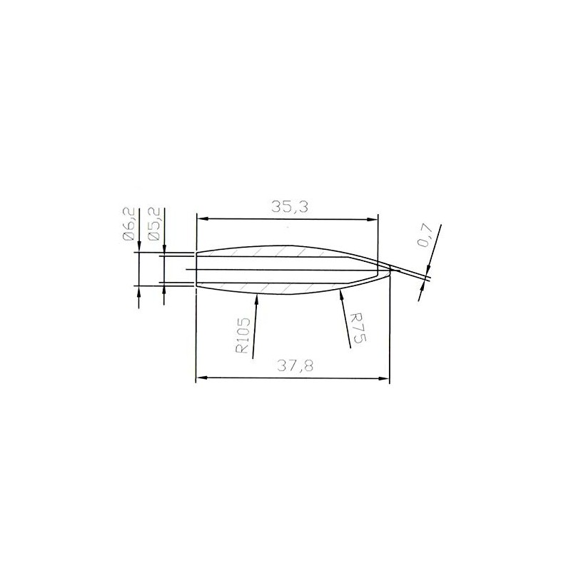 Tremolo Arm Tip 5.2mm white Whammy bar
