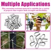 VIVBOO Stainless Steel Cable & Wire Rope 3/16" Vinyl Coated