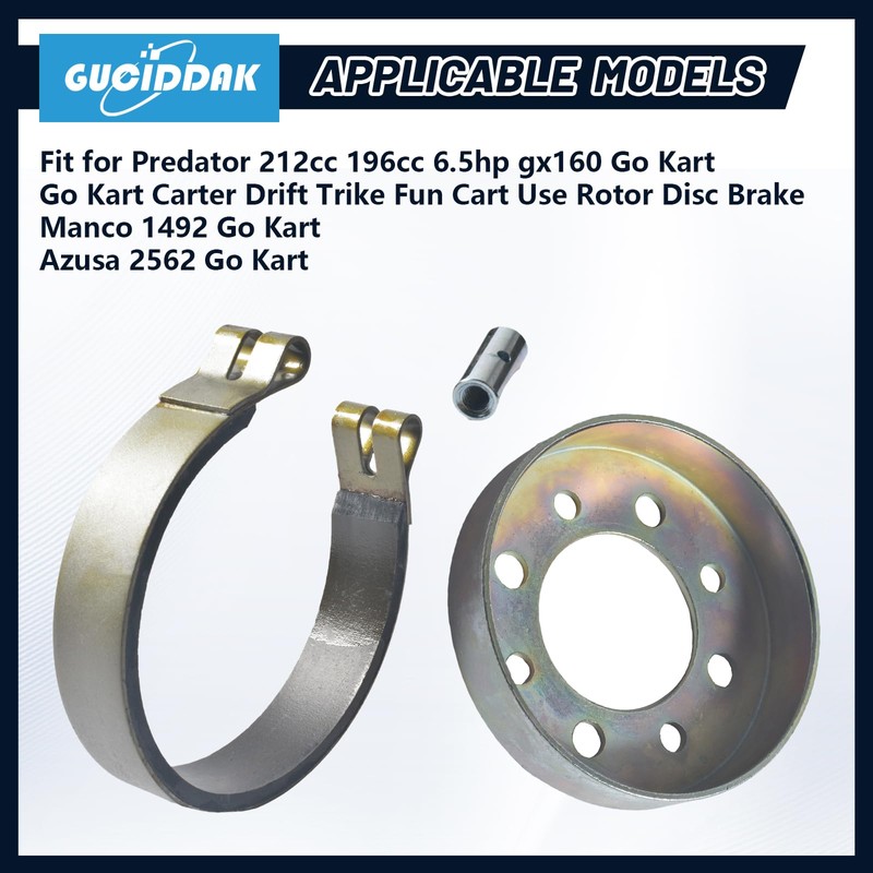 GUCIDDAK 4" Band Brake & 4" Brake Drum & Pin